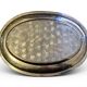 Tray in 95% pewter, hand-hammered, Italian production from the 1960s.