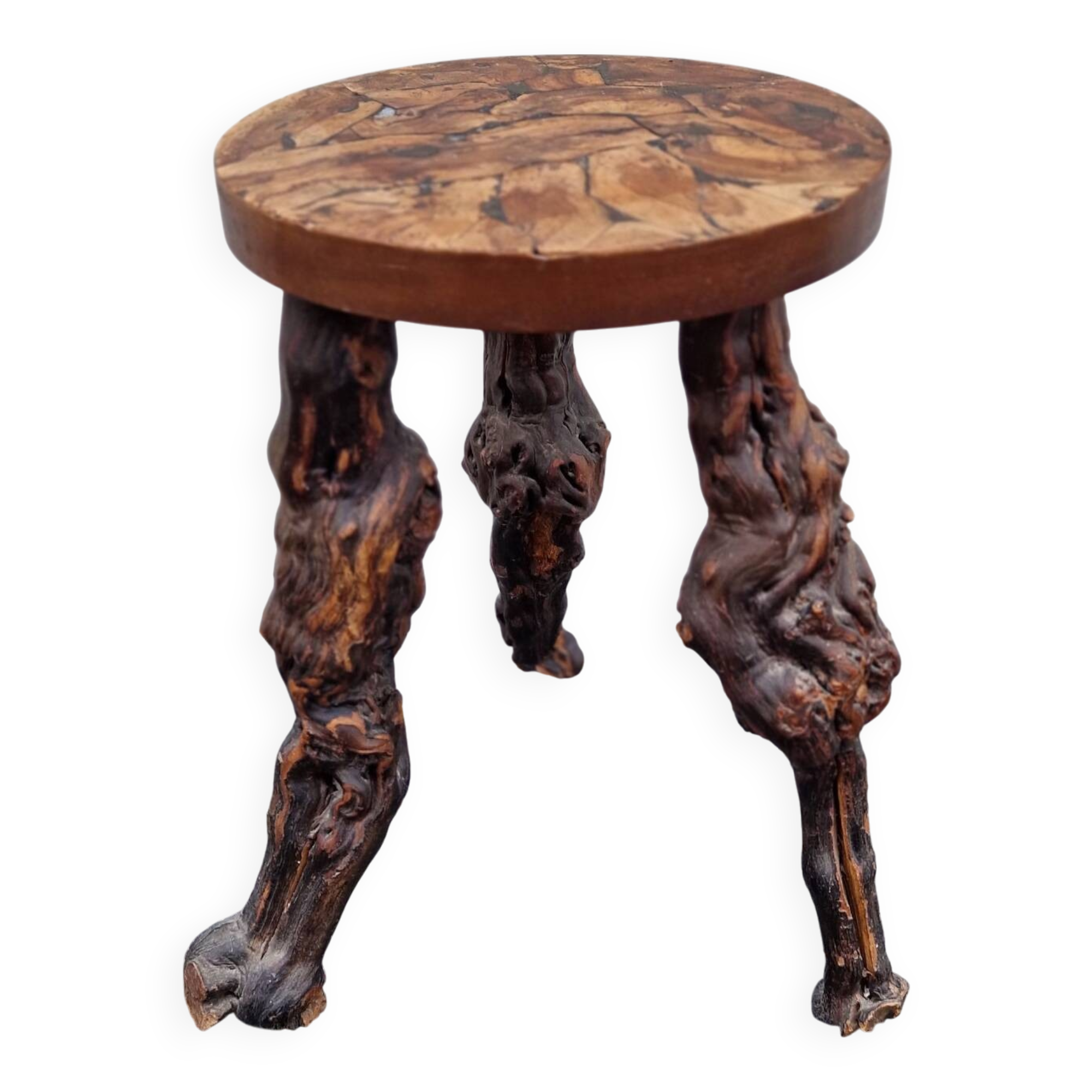 Brutalist vine stool