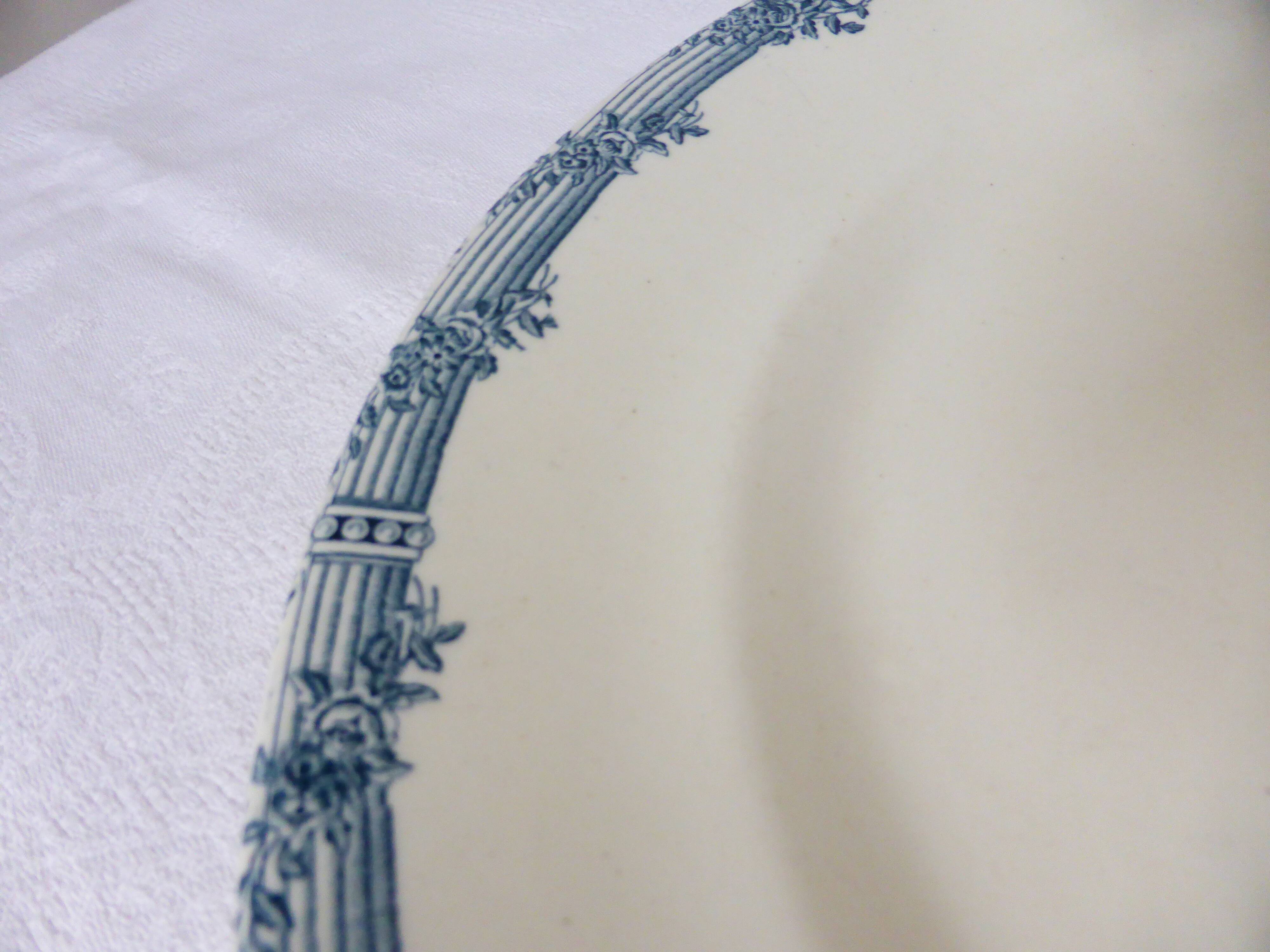 Vintage round serving dish from Salins 210398