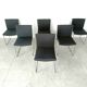 Vintage chrome italian dining chairs, 1970s