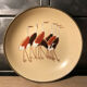 Hollow plate Japan ACF porcelain circled brass decorated with cranes