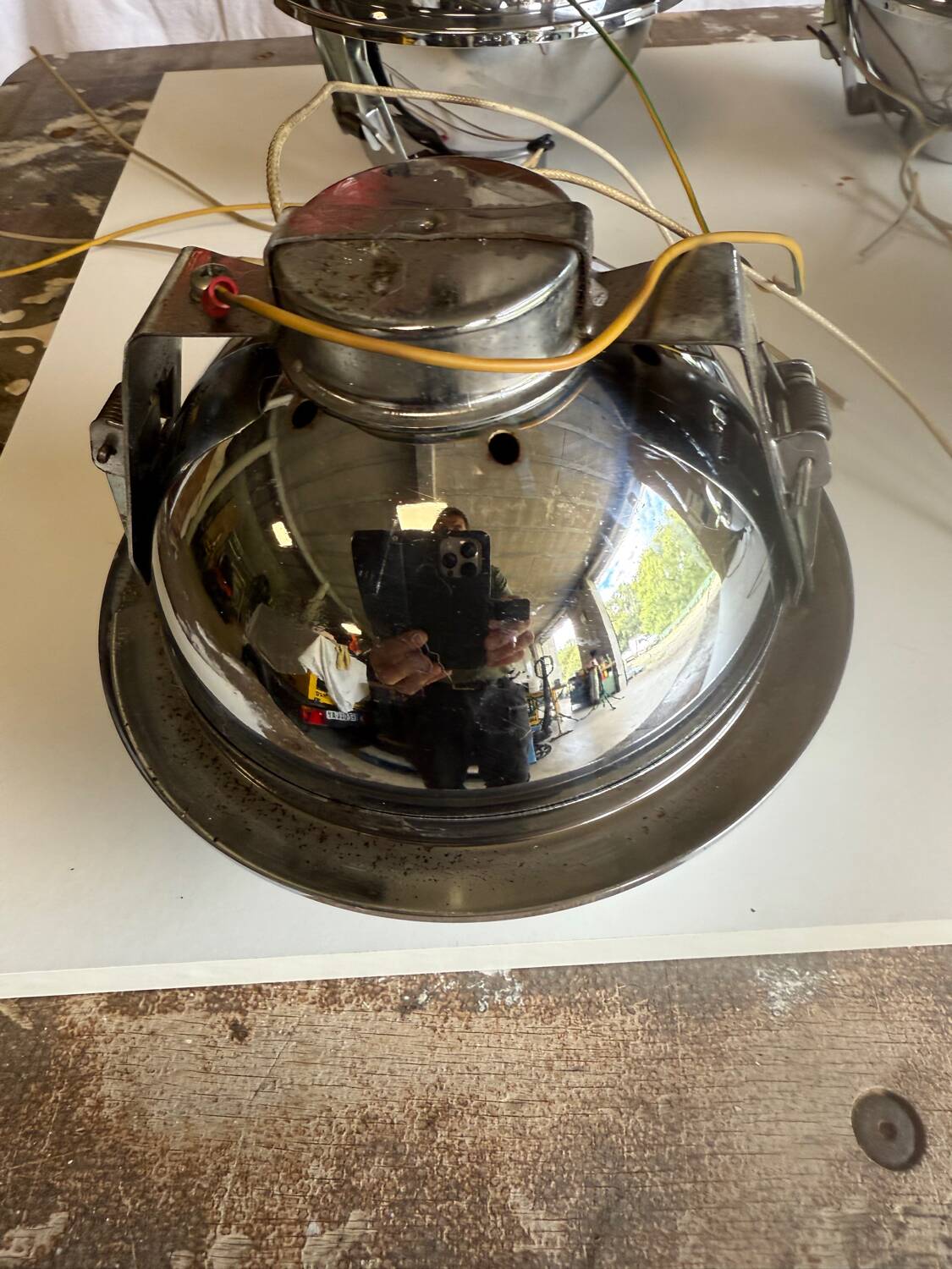 Vintage recessed spotlights