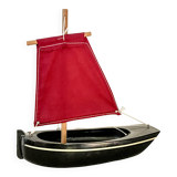 "Le Misainier" pond sailboat by the French brand Tirot, vintage toy