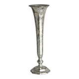 Antique patinated metal soliflore vase