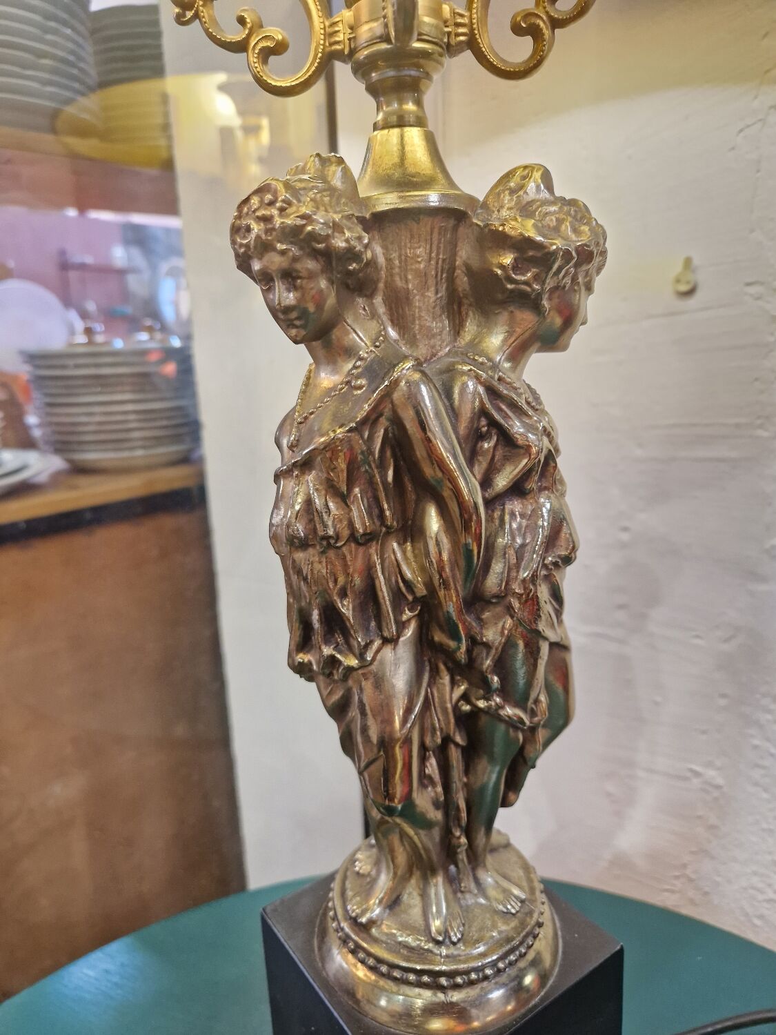 Bronze lamp by Loevsky and Loevsky
