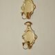 Large Swedish brass wall sconces in mid-century baroque style.