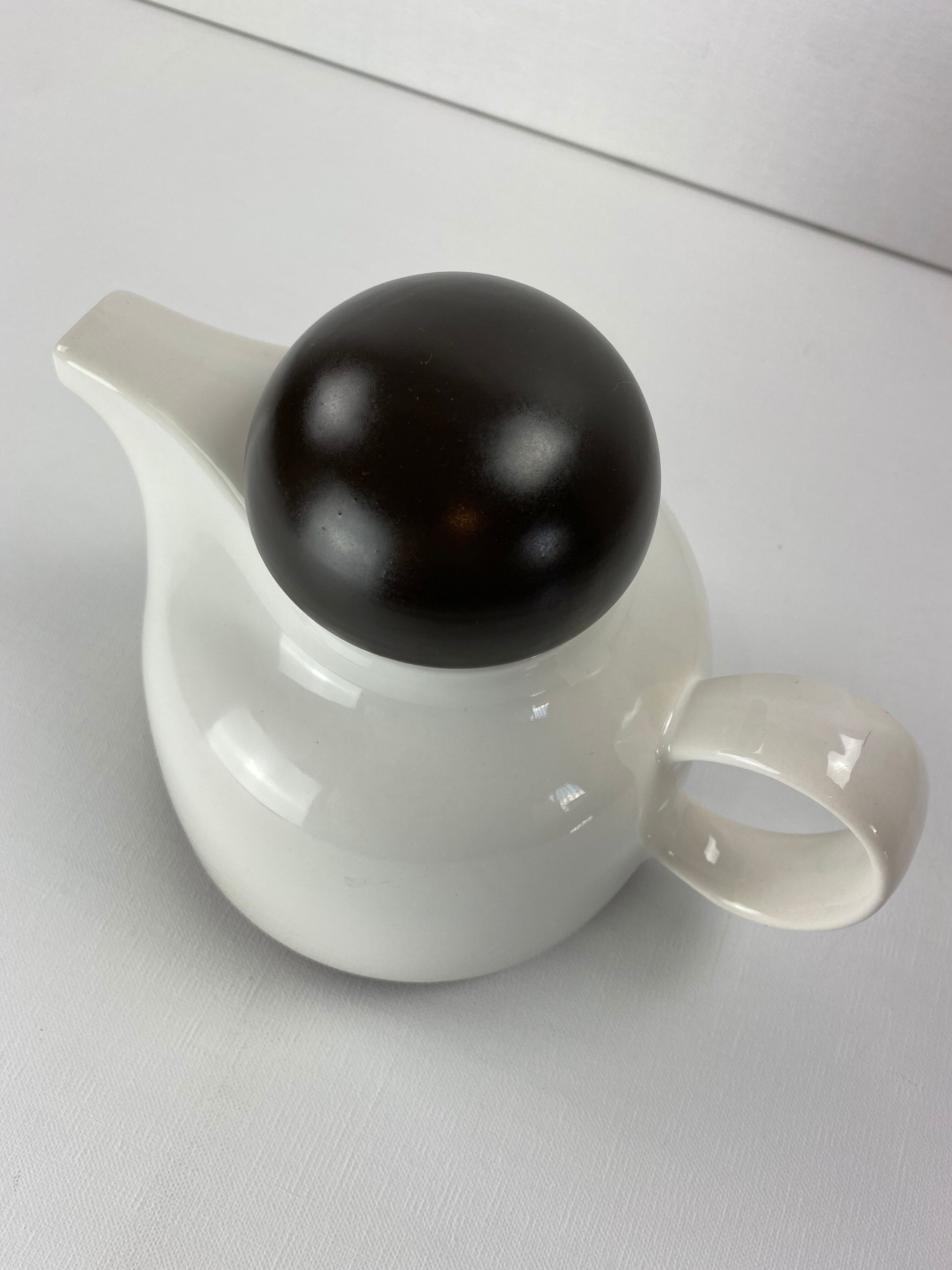 Teapot Coffee maker 1970 signed Gallo Nova Marone