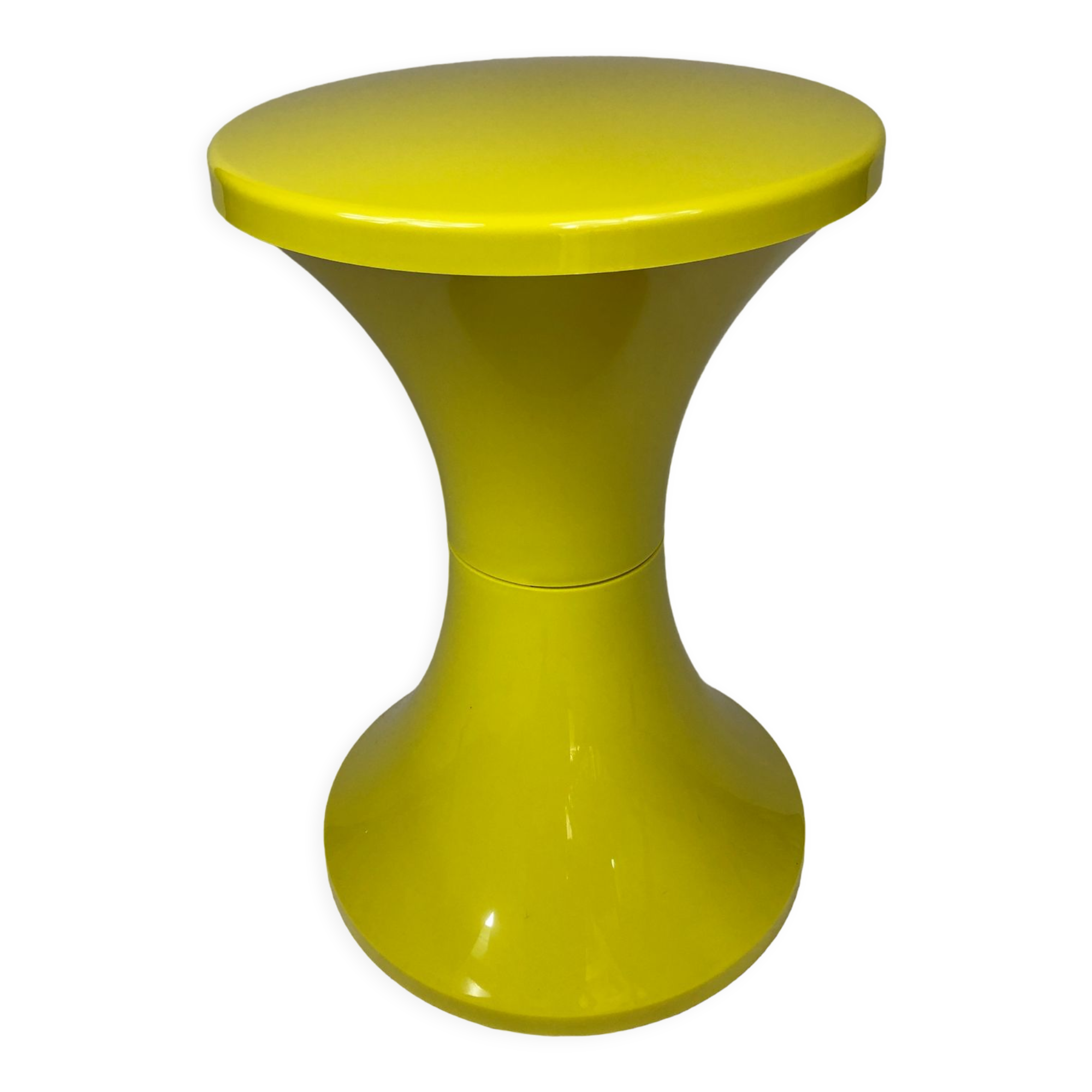 Tam tam stool signed yellow