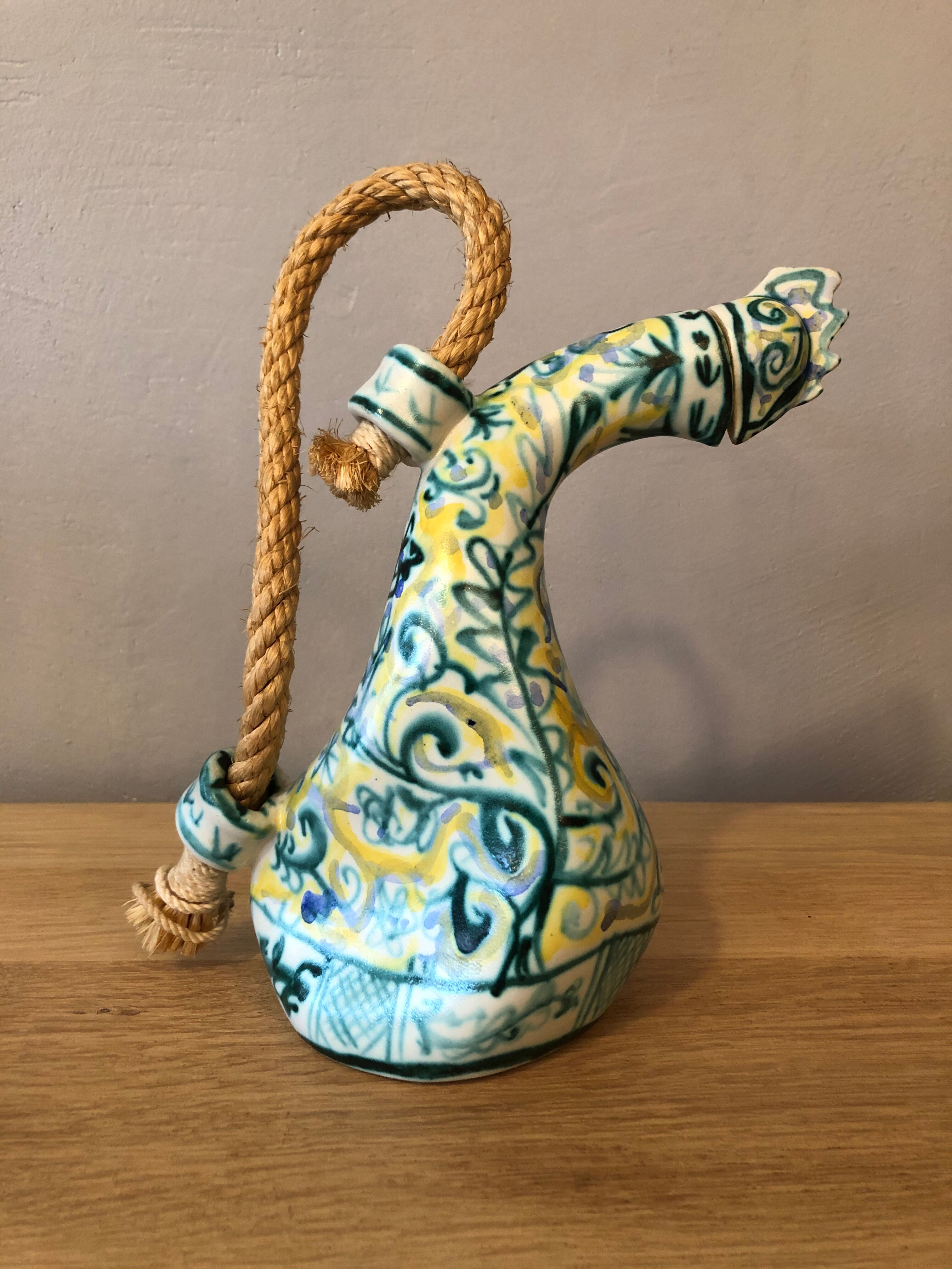 Vintage ceramic zoomorphic pitcher
