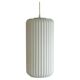 Large Italian architectural pendant loght in opaline glass - Attributed to Arredoluce.