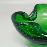 1960s Gorgeous Large Green Ashtray or Catchall by Flavio Poli for Seguso. M