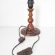 Turned wooden lamp base