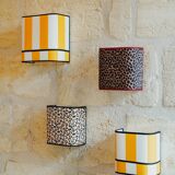 La divine – pleated leopard applique.