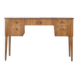 Midcentury Gordon Russell Walnut And Beech Desk / Console Table. Vintage Mo