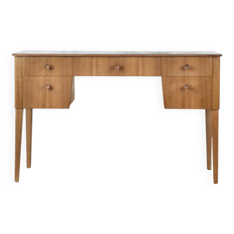 Bureau/console Gordon Russell en noyer et hêtre du milieu du siècle. Modèle vintage