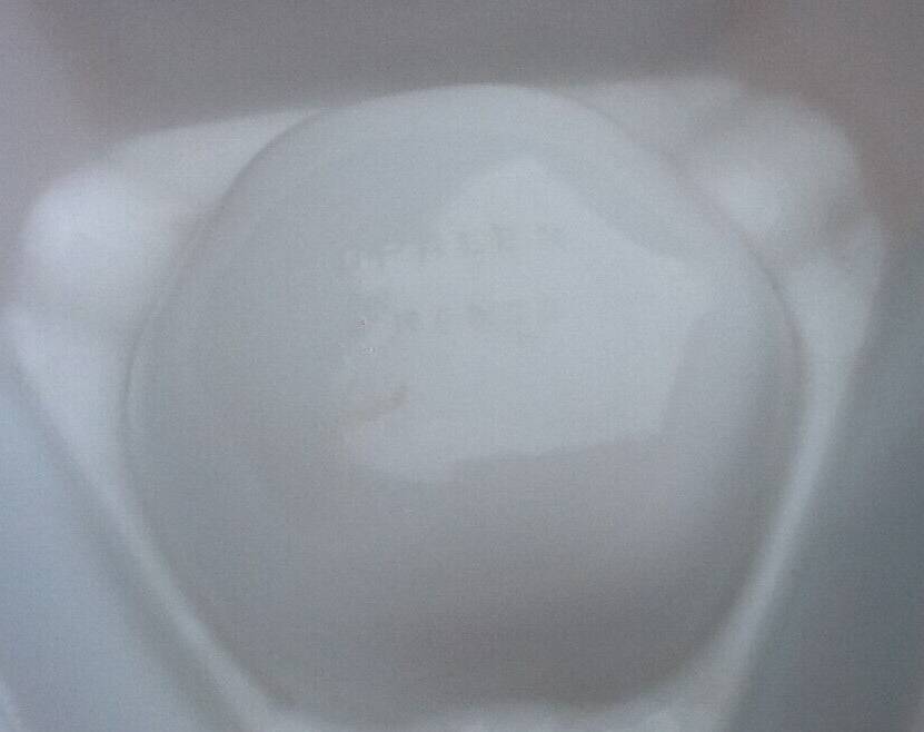 Opal glass ashtray Noilly Cassis / Noilly Prat Opalex Made in France