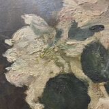 Oil on canvas bouquet of flowers 20th century