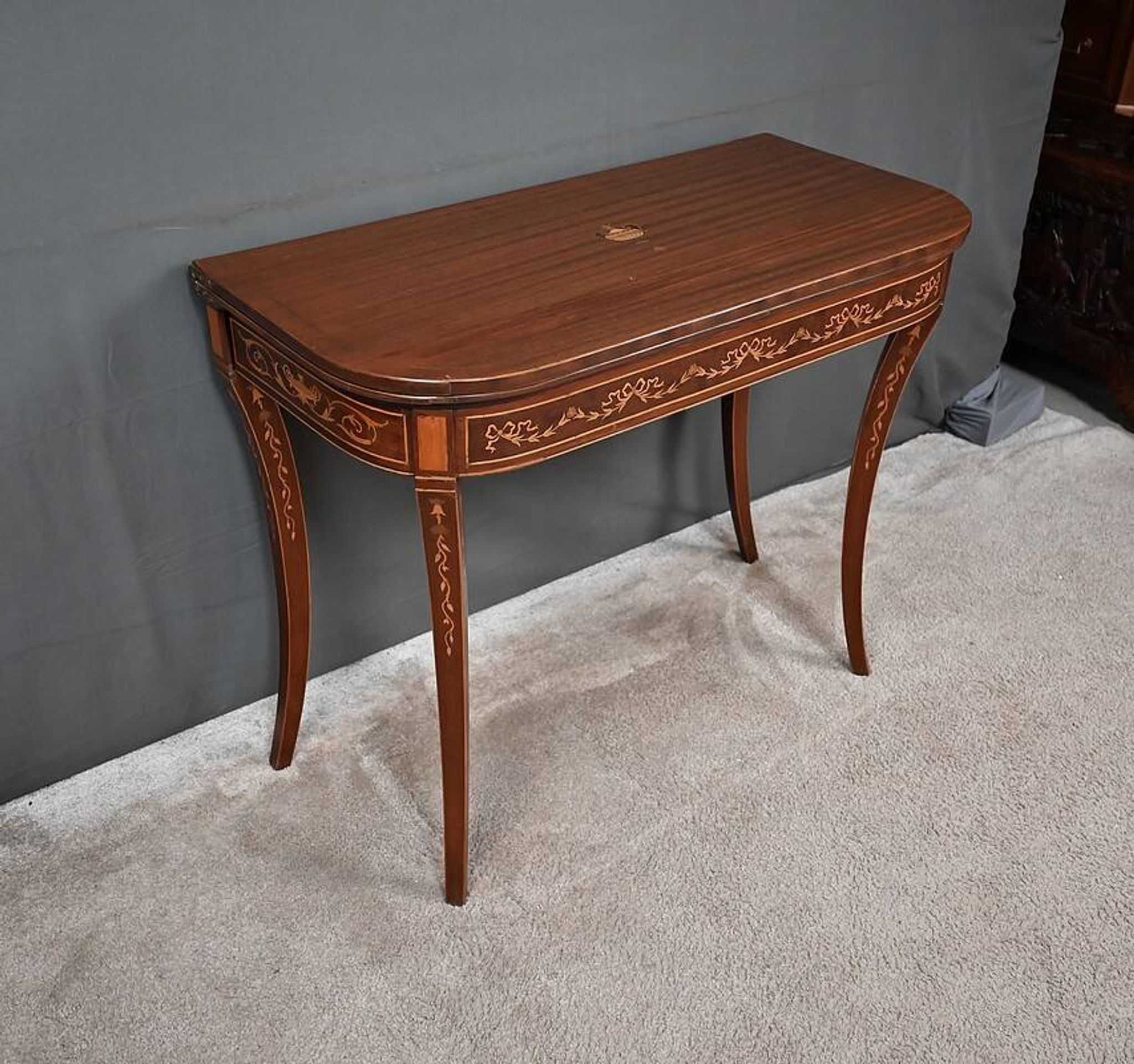 Mahogany Game Console Table – 1920