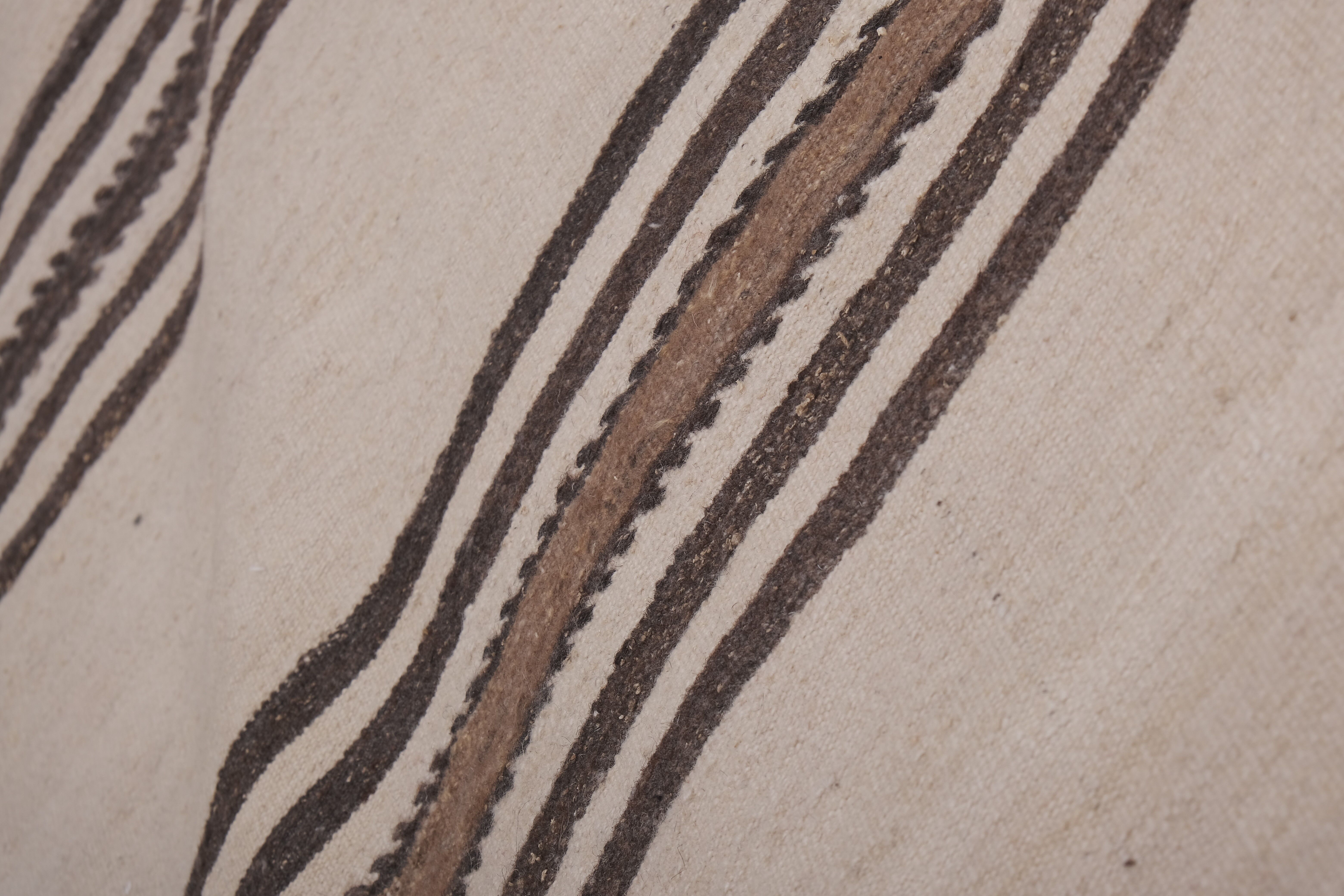 Vintage Turkish rug from Oushak, hand-woven 76x610 cm