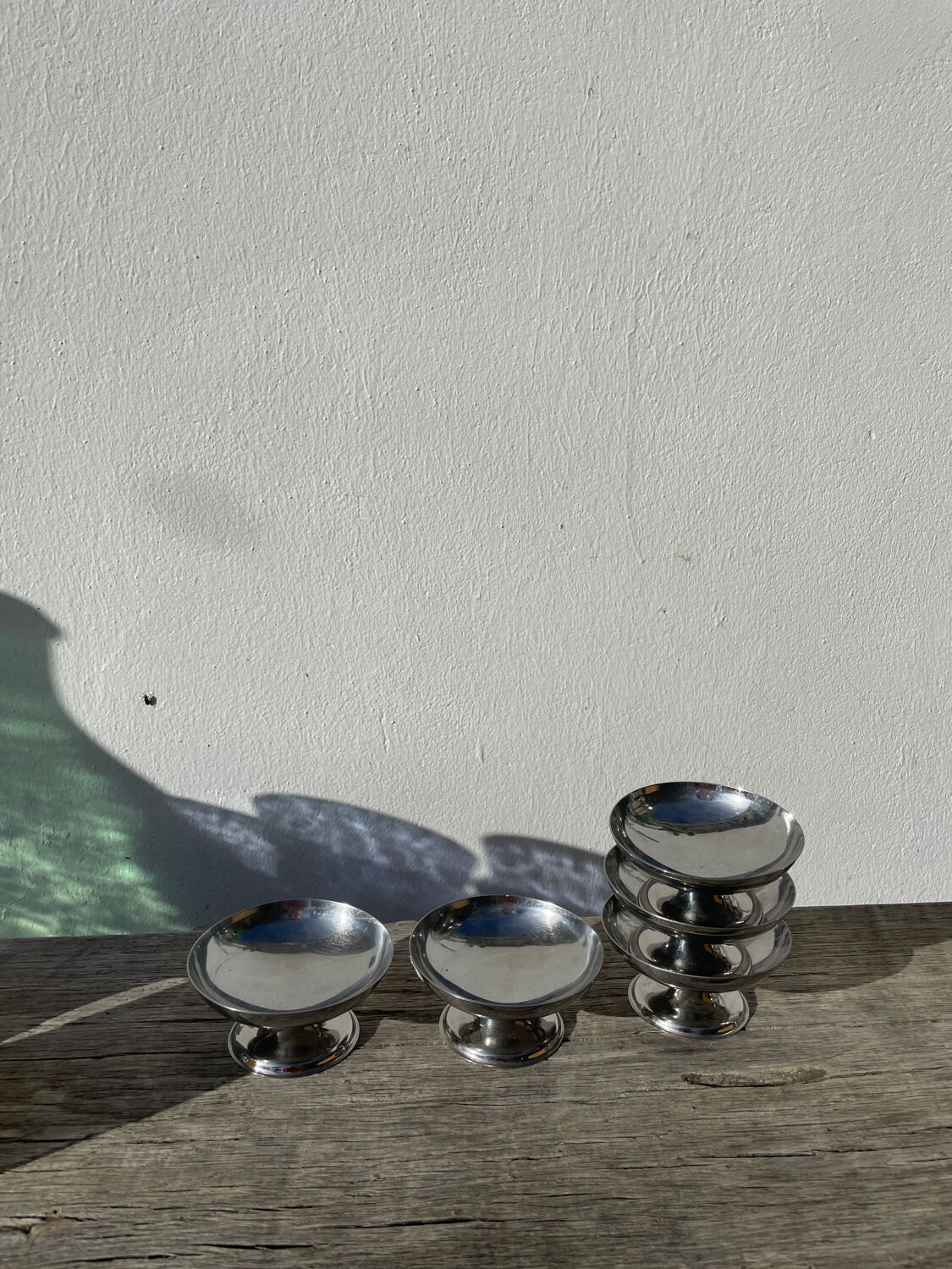 5 stainless steel bowls