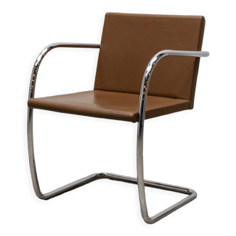 BRNO chair from the Knoll brand in brown leather