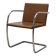 Chaise BRNO de la marque Knoll en cuir marron