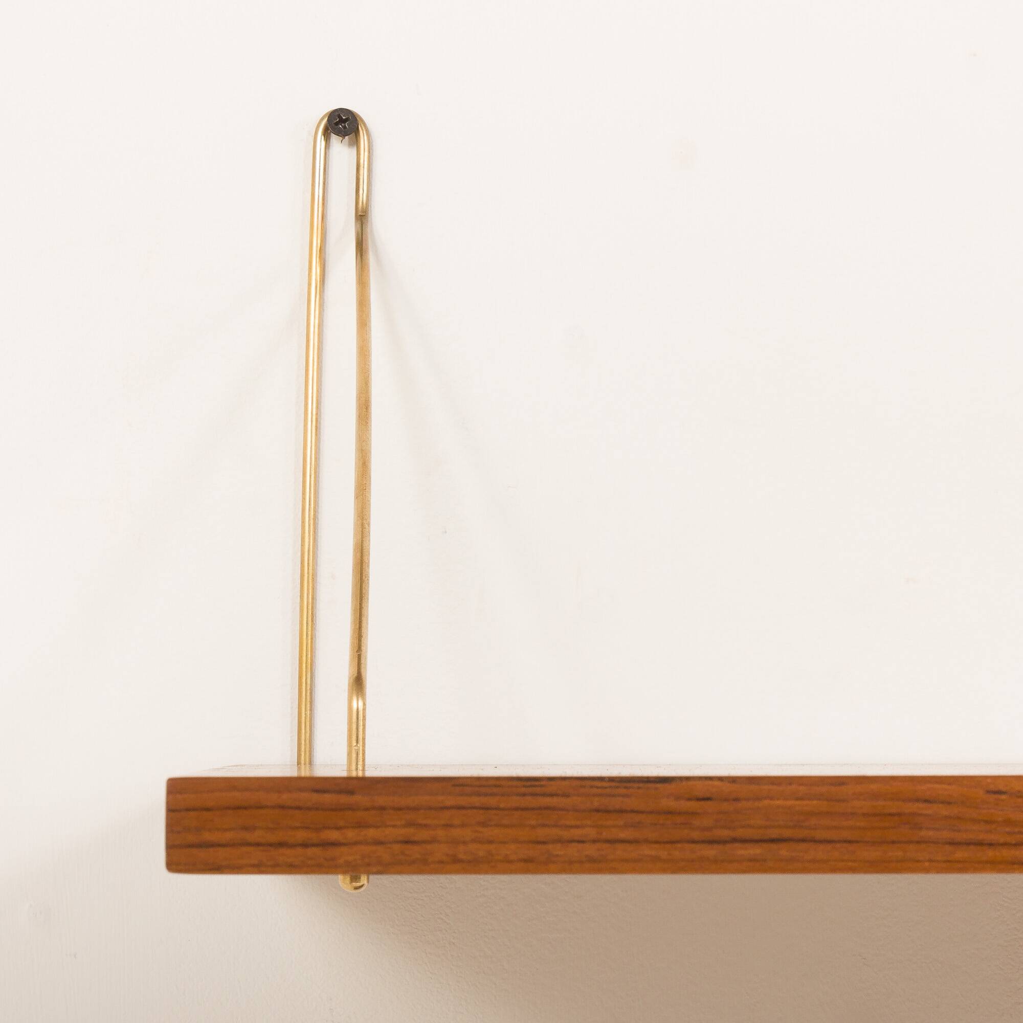 Danish mid-century floating shelves in teak, set of 3, 1960s