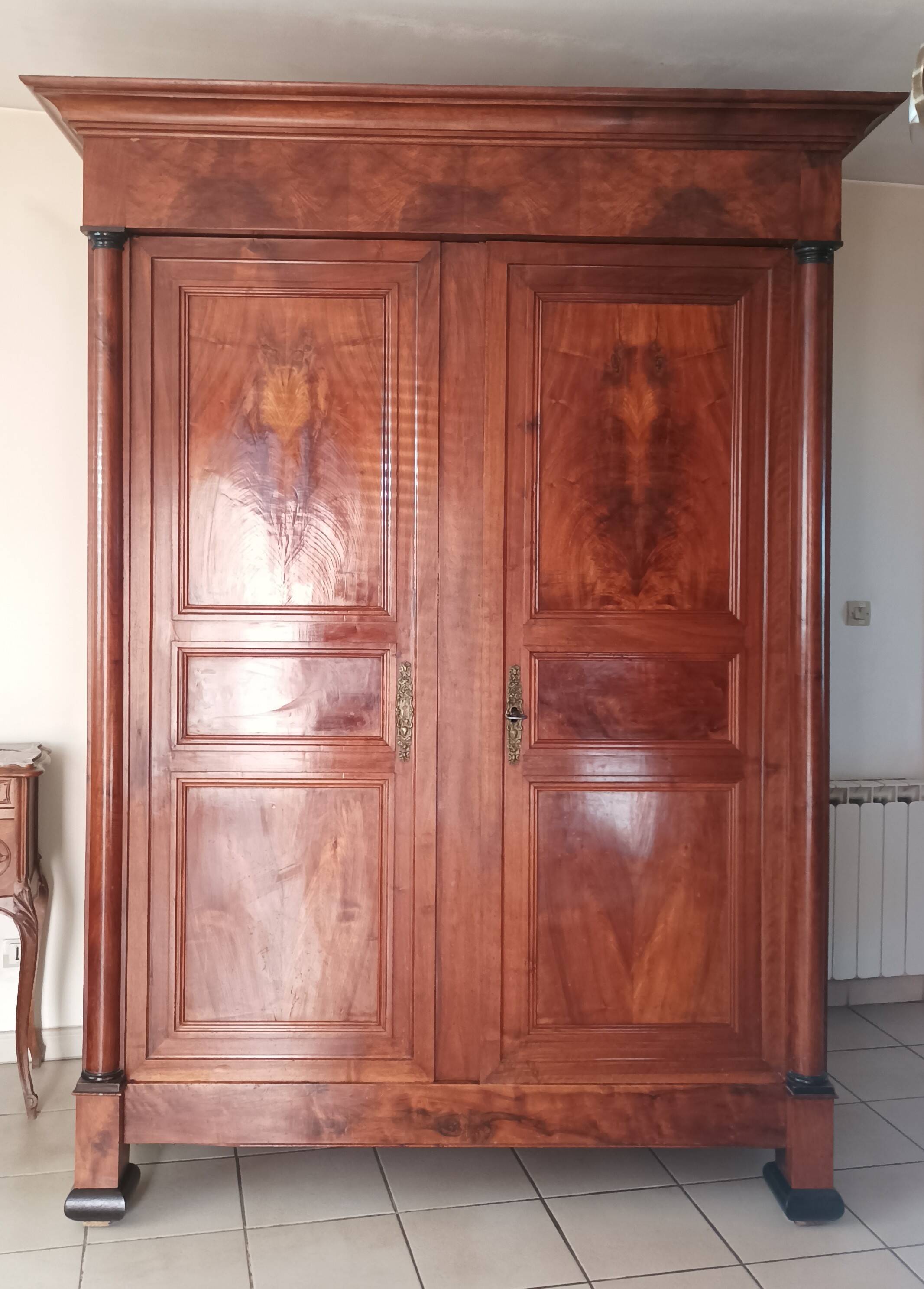 Empire walnut wardrobe