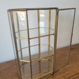 Brass jewelry showcase box