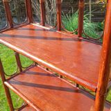 Shelves, rattan bookshelf