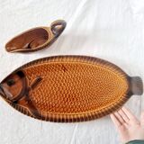 French ceramic dinnerware and plates set sarraguemines 1970s