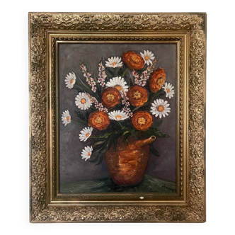 Nature morte sur toile.