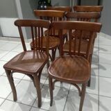 Suite of 6 chairs of Bistrot Luterma year 1950
