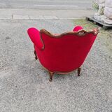 Fauteuil vintage style Louis XVI
