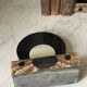 pair of marble and onyx Art Deco bookends