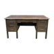 60s English flat desk in oak
