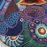 Colorful terracotta mask from Mexico, 1970s