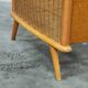 70s rattan and wood children's bed
