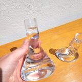 Pair of Sèvres crystal candlesticks