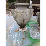 3 cast iron vases from 1900 from Charleville-Mézières