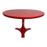 Red '4997' Dining Table by Gardella & Castelli for Kartell, Italy, 1970