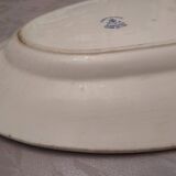 Faience dish of clairefontaine decor marine