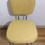 Chaise vintage relookée jaune