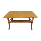 Rattan and caning dining table