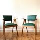 Pair of bridge armchairs