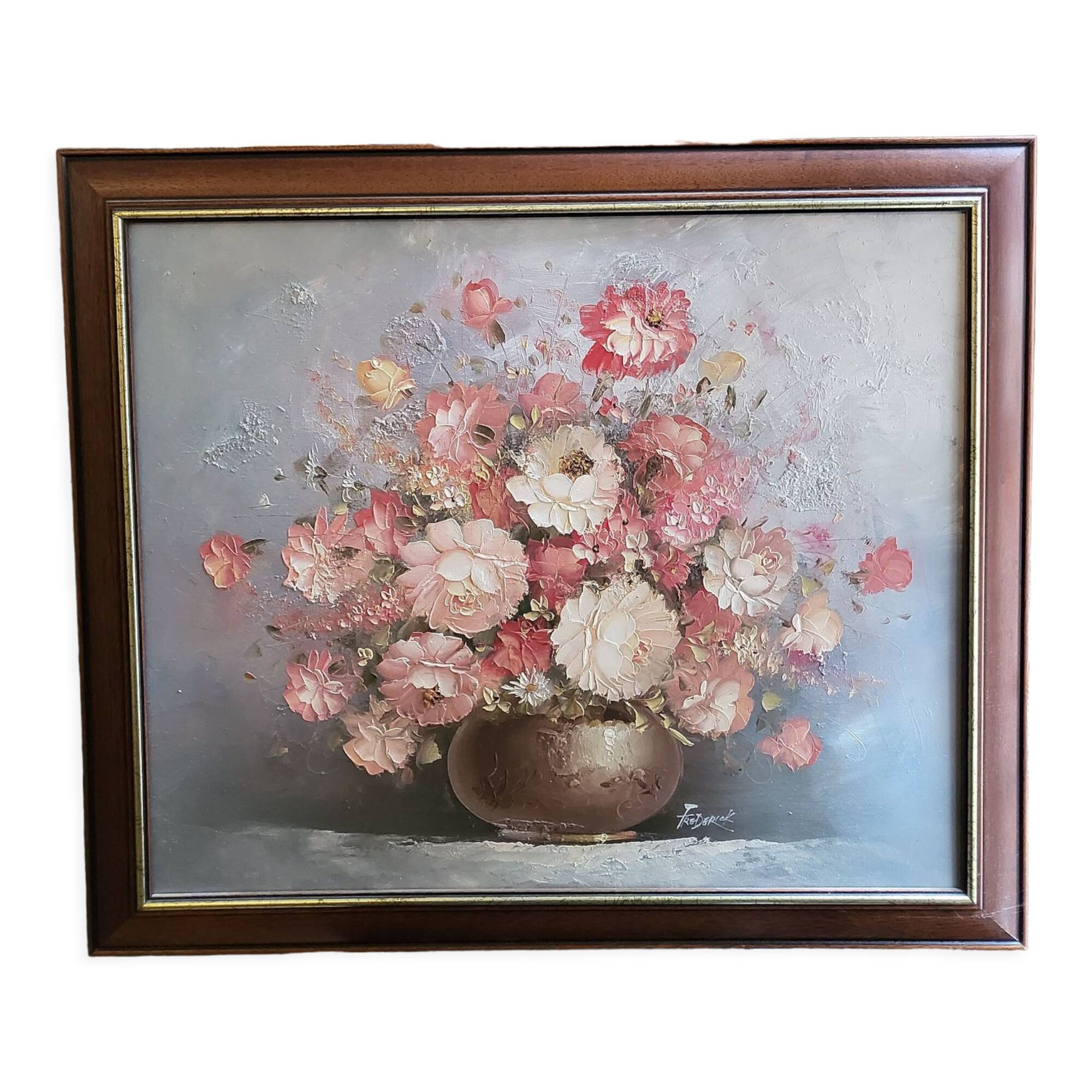 Oil on canvas framed