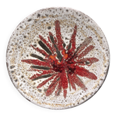 Assiette coupelle vintage - style fat lava / vallauris - années 1960-1970.