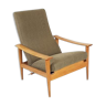 Adjustable Vintage Danish Armchair | Green relax armchair