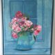 Painting on canvas "still life flowers"