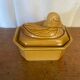 Terrine ancienne staub forme canard céramique beige france vintage